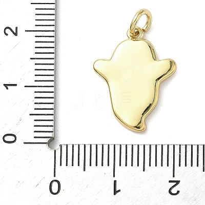 Halloween Theme Brass Enamel Pendants KK-L248-01G-06-1