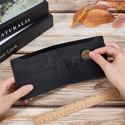 Rectangle Leather Credit Card Wallets for Men AJEW-WH20007-07A-1