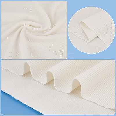 Cotton Ribbing Fabric FIND-WH0152-411B-1