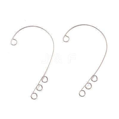 Tarnish Resistant 316 Stainless Steel Ear Cuff Findings X-STAS-H148-01P-1