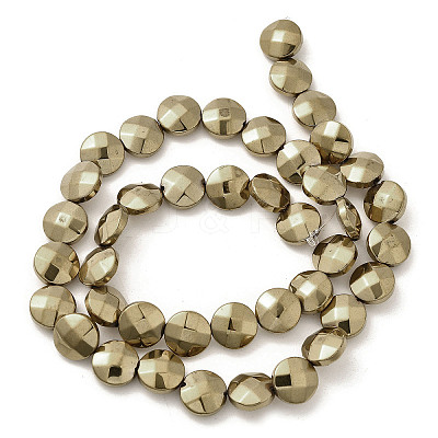 Electroplated Synthetic Non-magnetic Hematite Beads Strands G-L368-15A-01-1