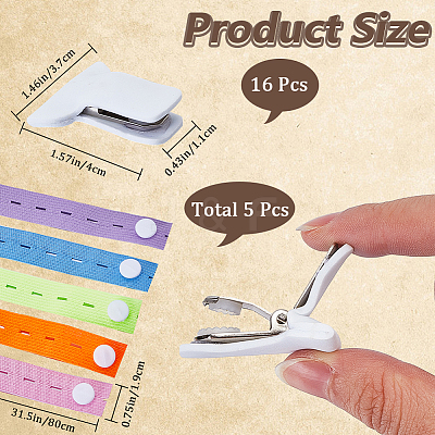 5Pcs 5 Colors Polyester Clothes Organizer Elastic Bands FIND-CN0001-67B-1
