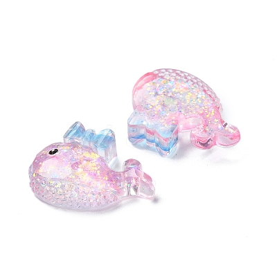 Transparent Epoxy Resin Decoden Cabochons CRES-I030-03A-1