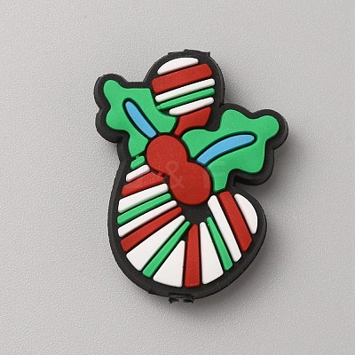 Christmas Themed PVC Plastic Beads SIL-SZC0005-17K-1