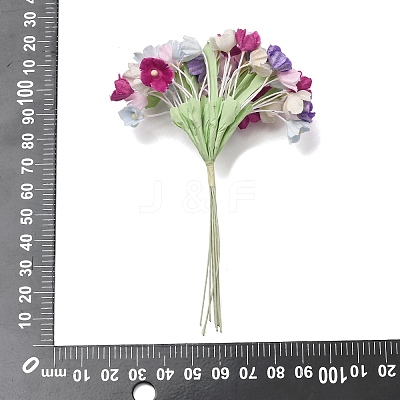 Cloth & Paper & Iron Artificial Mini Flower Bouquet for DIY Crafts FB-CBA59DF-02H-1