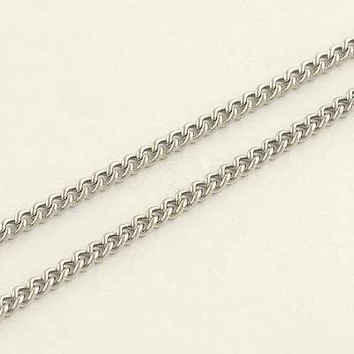 Tarnish Resistant 304 Stainless Steel Curb Chains CHS-Q001-20-1