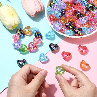 UV Plating Acrylic Beads OACR-CJC0009-07-1