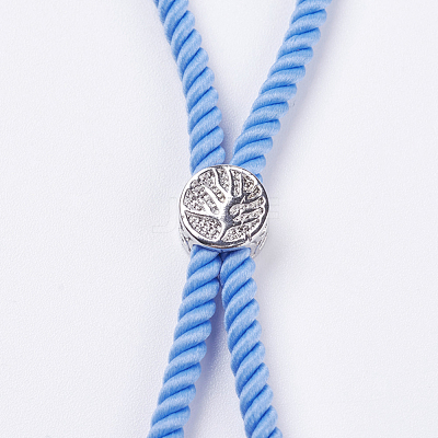 Nylon Twisted Cord Bracelet Making MAK-F018-03P-RS-1