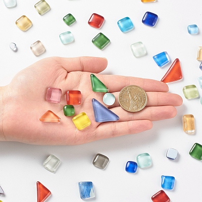 Mosaic Tiles Glass Cabochons DIY-P045-05-1