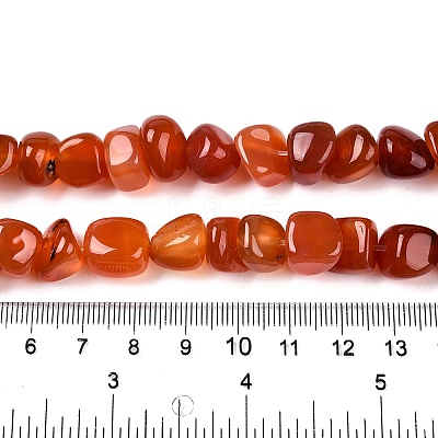 Natural Dyed & Heated Agate Beads Strands G-N342-65C-1