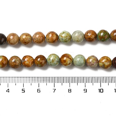 Natural Yellow Chrysocolla Beads Strands G-H298-A07-03-1