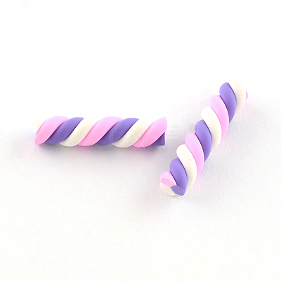 Handmade Polymer Clay Beads CLAY-S085-32-1