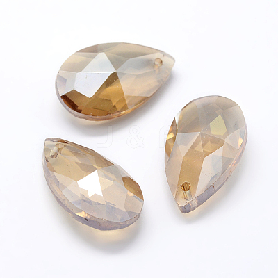 Faceted Glass Pendants GLAA-F069-L-A18-1