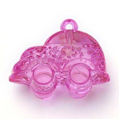 Transparent Acrylic Pendants TACR-T002-15-1