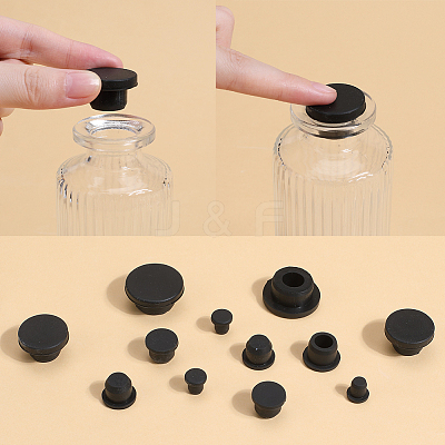 20Pcs 5 Style Silicone Hole Plugs AJEW-GF0008-06A-1-1