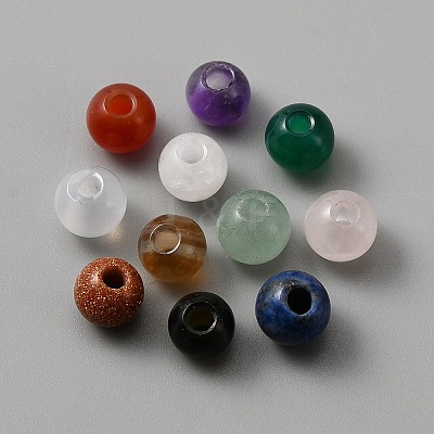 Natural & Synthetic Mixed Gemstone Beads G-WH0030-03A-1