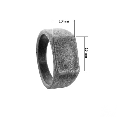 304 Stainless Steel Finger Rings WGDF4AB-19-1
