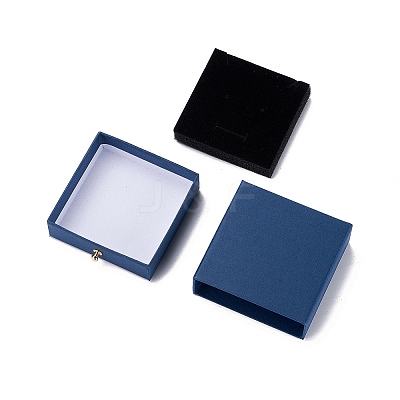 Square Paper Drawer Jewelry Set Box LS-CON-C011-03A-03-1
