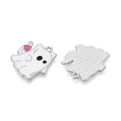 Halloween Theme Alloy and Enamel Pendants ENAM-T021-31B-01P-1