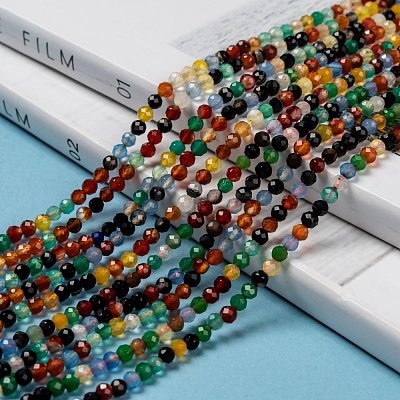Natural Agate Beads Strands X-G-A129-3mm-A06-1