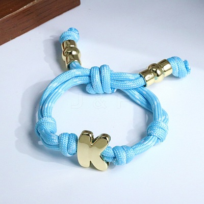 Letter K Cotton Cord Braided Knot Bracelets FS-WG79C27-11-1