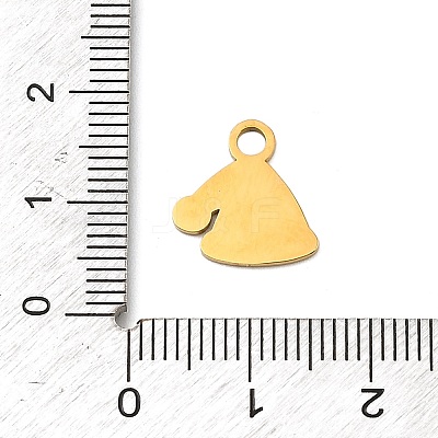 Christmas 304 Stainless Steel Enamel Charms LS-STAS-I356-02G-05-1