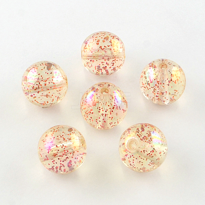 Round AB Color Transparent Acrylic Beads TACR-D005-14mm-M-1
