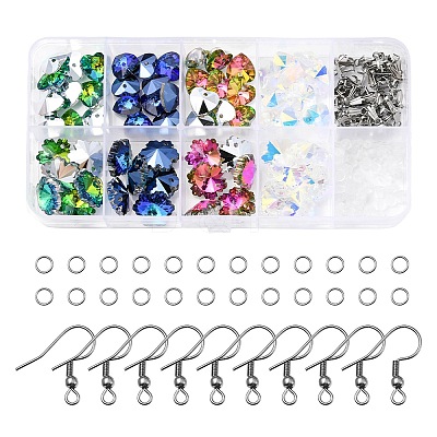 DIY Bling Star & Snowflake Earring Making Kit DIY-YW0006-56-1