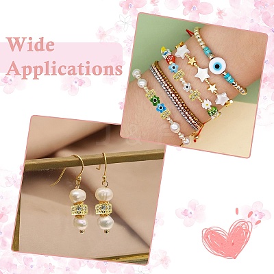 8Pcs 4 Styles Brass Micro Pave Cubic Zirconia Beads KK-CJ0003-05-1
