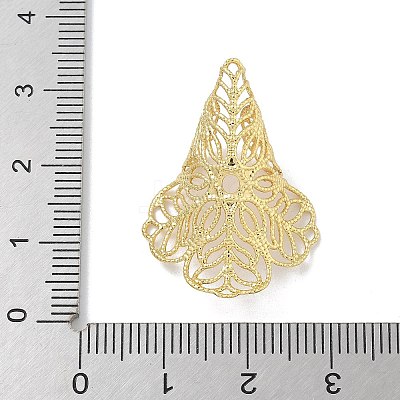 Rack Plating Brass Bead Cone KK-G515-30G-1
