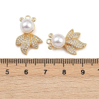 Brass Micro Pave Cubic Zirconia Pendants KK-A274-19G-1
