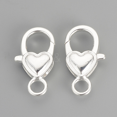 Alloy Lobster Claw Clasps PALLOY-R070-12S-1