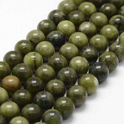 Natural Chinese Jade Beads Strands X-G-F363-10mm-1