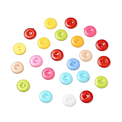 Acrylic Sewing Buttons for Costume Design X-BUTT-E087-B-M-1