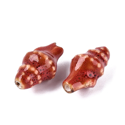 Vintage Handmade Porcelain Beads PORC-Q006-08F-1
