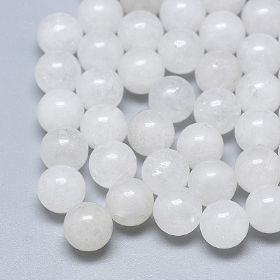 Natural White Jade Beads G-T122-25A-10-1