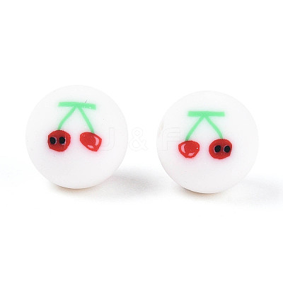 Fruits Theme Handmade Polymer Clay Beads CLAY-T022-04A-1