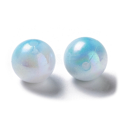 Two Tone Opaque Acrylic Beads LS-SACR-P024-01B-W09-1