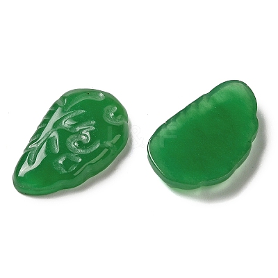 Dyed Natural Malaysia Jade Carved Cabochons G-Q192-02B-1