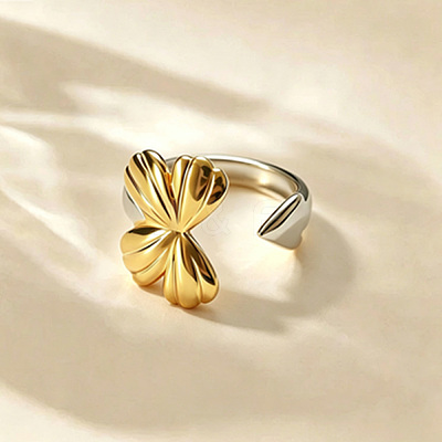 304 Stainless Steel Cuff Open Rings for Women WGB6E51-01-1