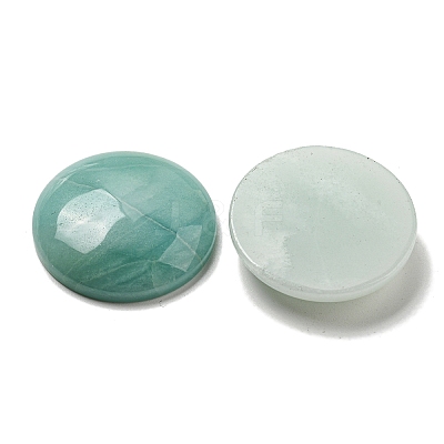 Natural Flower Amazonite Cabochons G-C115-02B-33-1