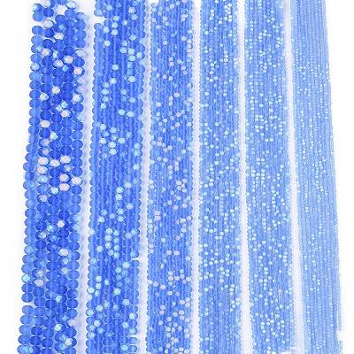 Transparent Glass Beads Strands EGLA-A044-T1mm-MB14-1