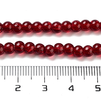 Crackle Glass Beads Strands CCG-Q001-4mm-18-1