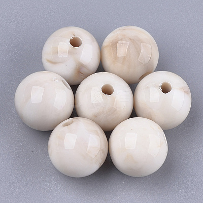 Acrylic Beads OACR-S029-060C-04-1