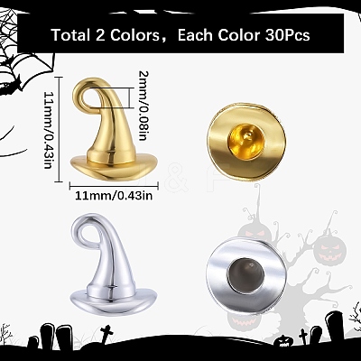 60Pcs 2 Colors Alloy Charms FIND-SC0009-71-1