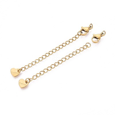 304 Stainless Steel Curb Chain Extender X-STAS-G310-06G-1