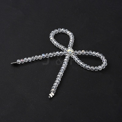 Alloy & Glass Bowknot Chandelier Component Links PALLOY-D360-01J-1