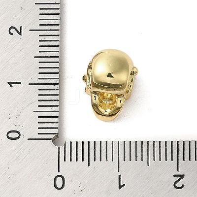 Brass Rhinestone European Beads KK-A203-03G-1