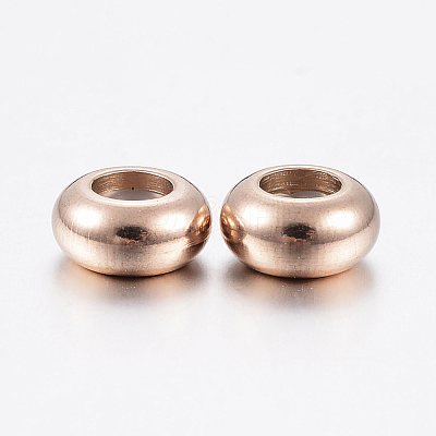 Ion Plating(IP) 202 Stainless Steel Beads STAS-F148-6mm-07RG-1