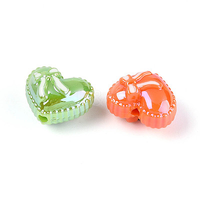 UV Plating Opaque Acrylic Beads OACR-N153-10-1